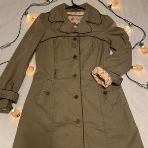 Aviator Trench Coat w/ Pinup Girl Lining